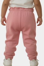 Baby & Toddler Pink Ruffled Waistband Joggers