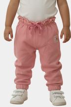 Baby & Toddler Pink Ruffled Waistband Joggers