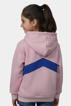 Pink & Blue Chevron Pullover Hoodie for Kids