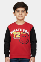 Kids' Red & Black "Whatever It Takes" Smiley Sweatshirt