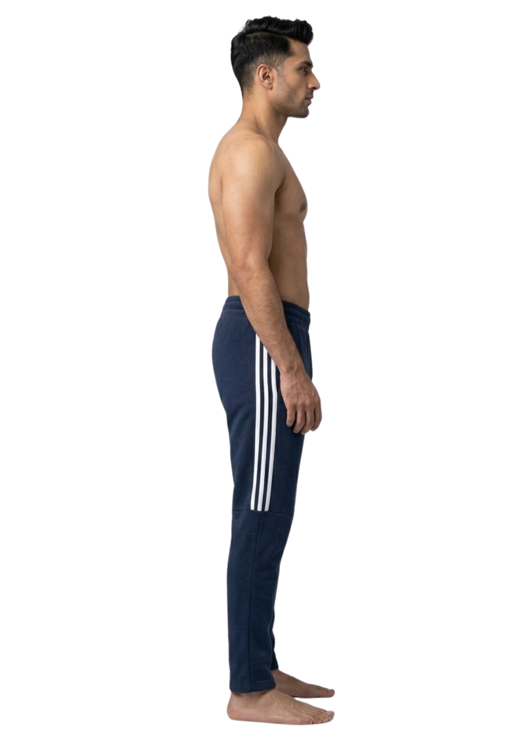 Men’s Blue Terry Activewear Trousers – Adidas Logo, 240-260 GSM