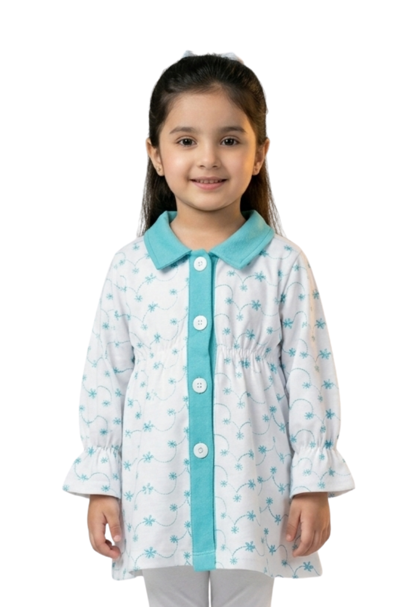 Girls Printed Button-Down Tunic