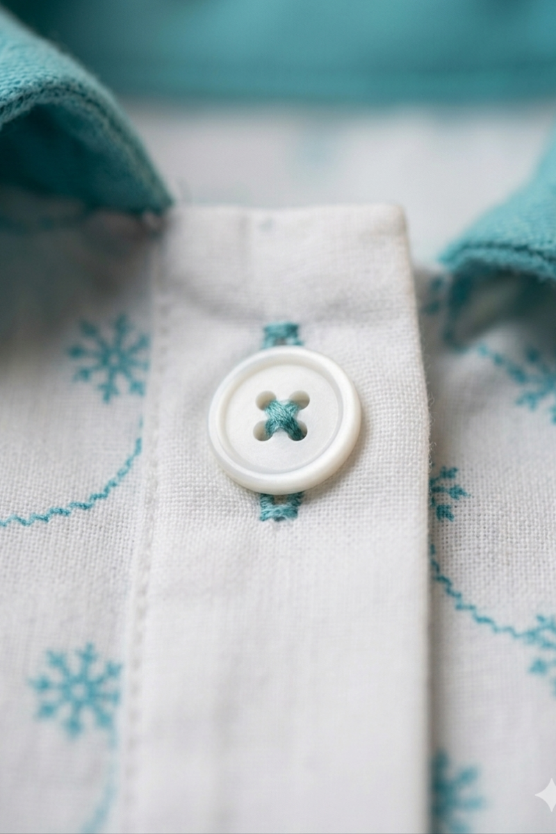 Girls Printed Button-Down Tunic