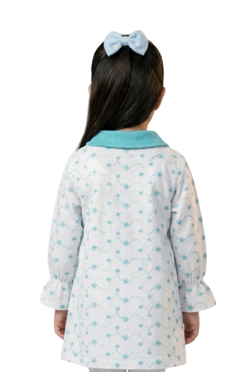 Girls Printed Button-Down Tunic