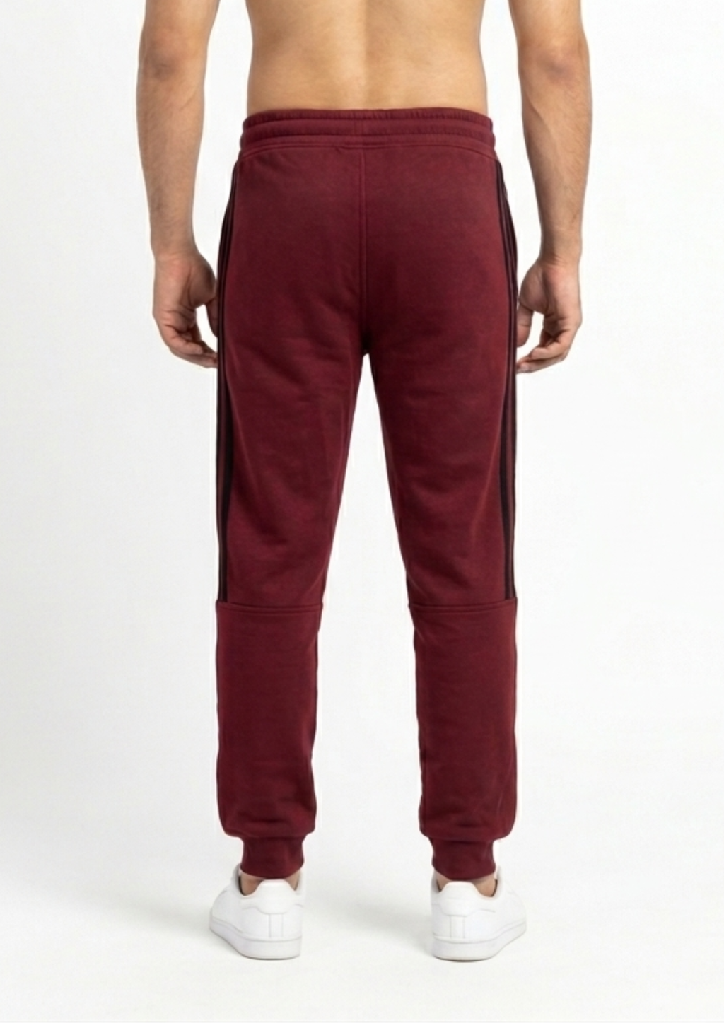 Men’s Red Terry Activewear Trousers – Adidas Logo, 240-260 GSM