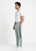 Men’s Mint Green Terry Activewear Trousers – Adidas Logo, 240-260 GSM