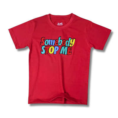 Somebody Stop me Printed Single Jersey T-Shirt