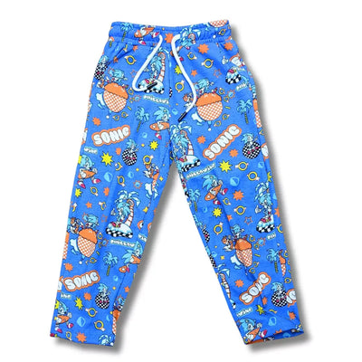 Sonic all over printed on Blue Trouser