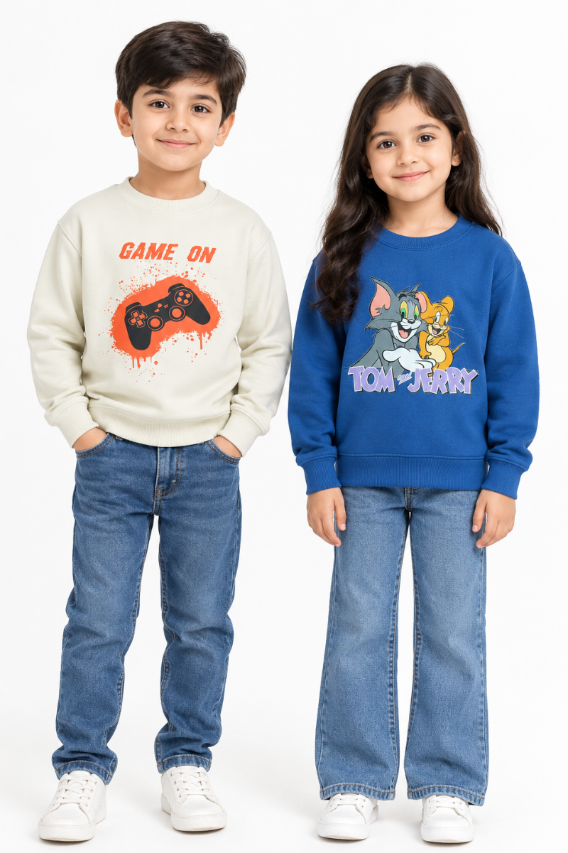 Kids Unisex 2-Pack Terry Sweatshirts