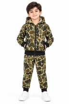 Kids Camouflage Hooded Tracksuit for Boys | Stylish Winter Wear