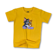 Tom and Jerry Printed on Yellow Tee