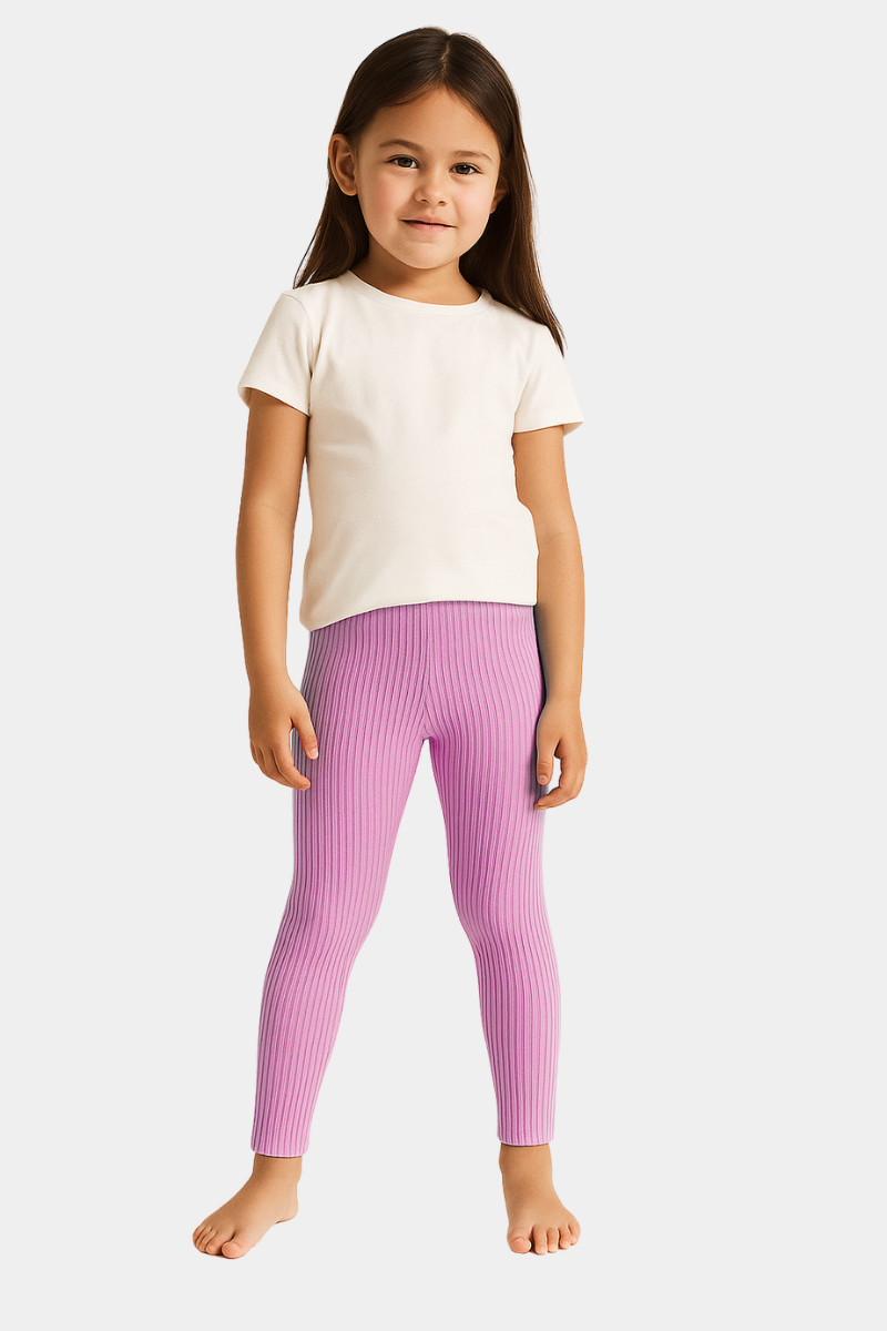 Soft Ribbed Cotton Baby Leggings - Essential Everyday Comfort