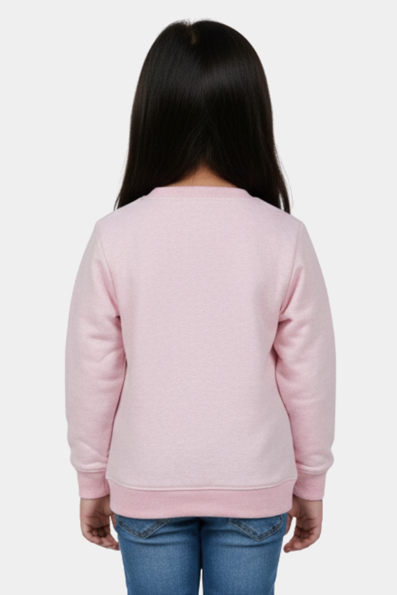 Little Blossom Pink Embellished Sweatshirt