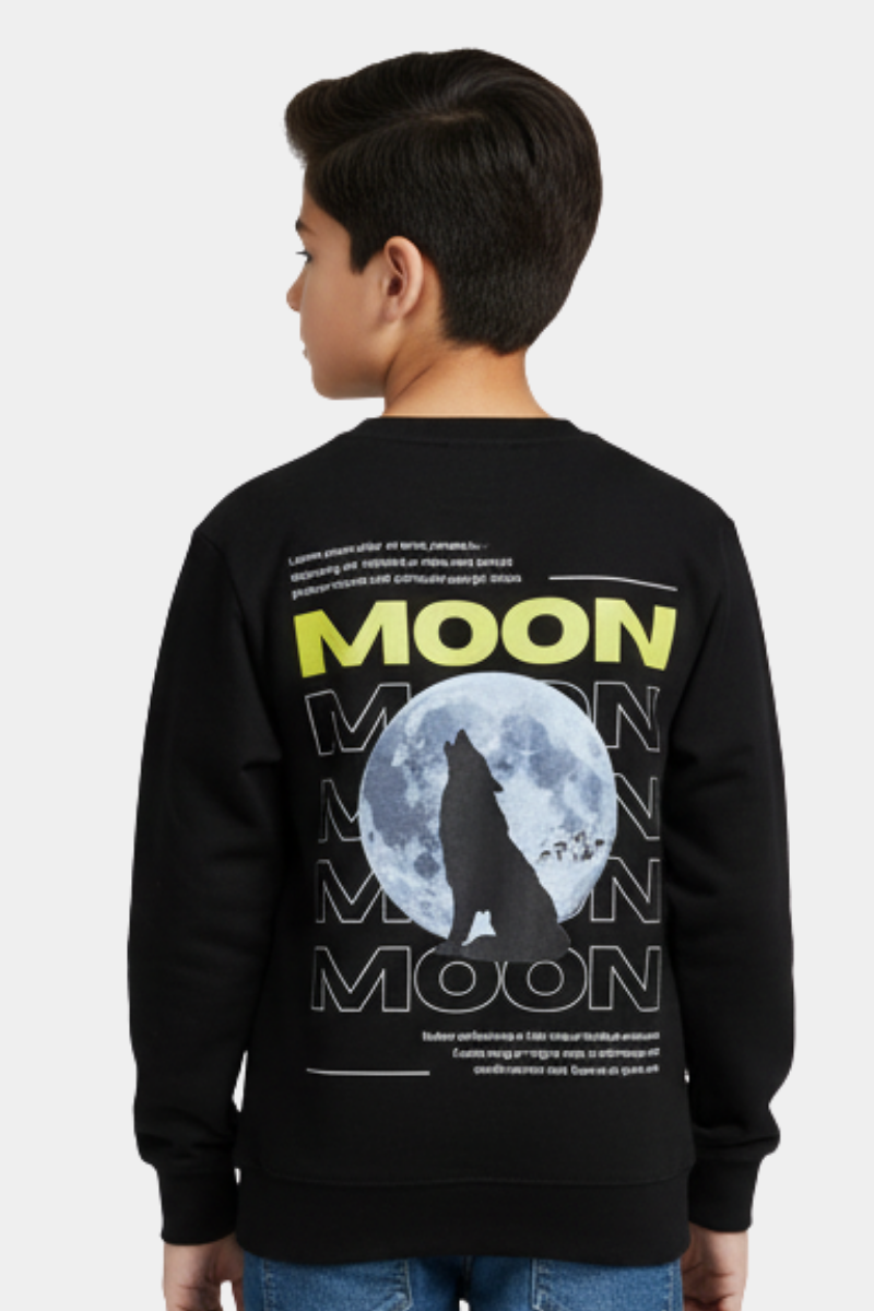 Howling Wolf Moon Graphic Sweatshirt