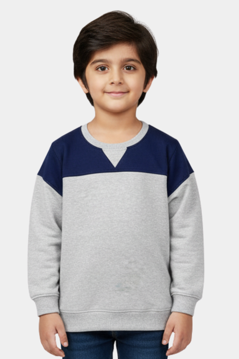 Two-Tone Comfort Crewneck Sweatshirt