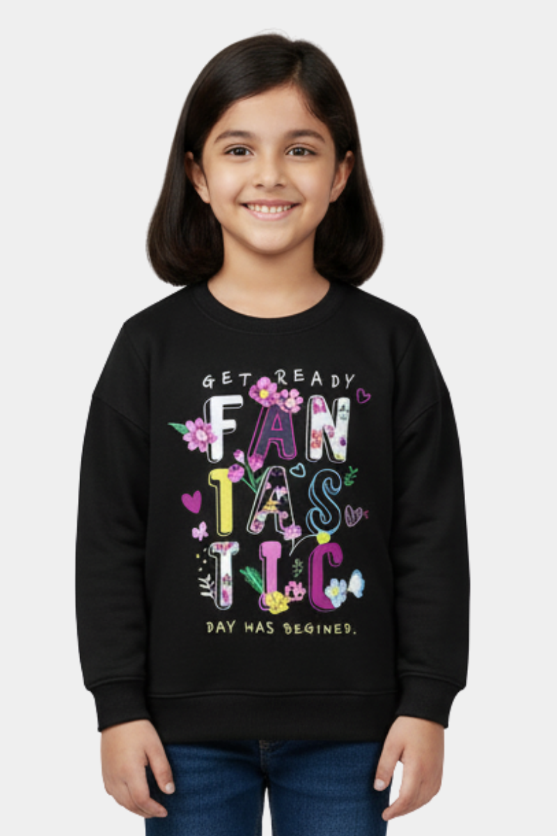 "Fantastic Day" Graphic Sweatshirt
