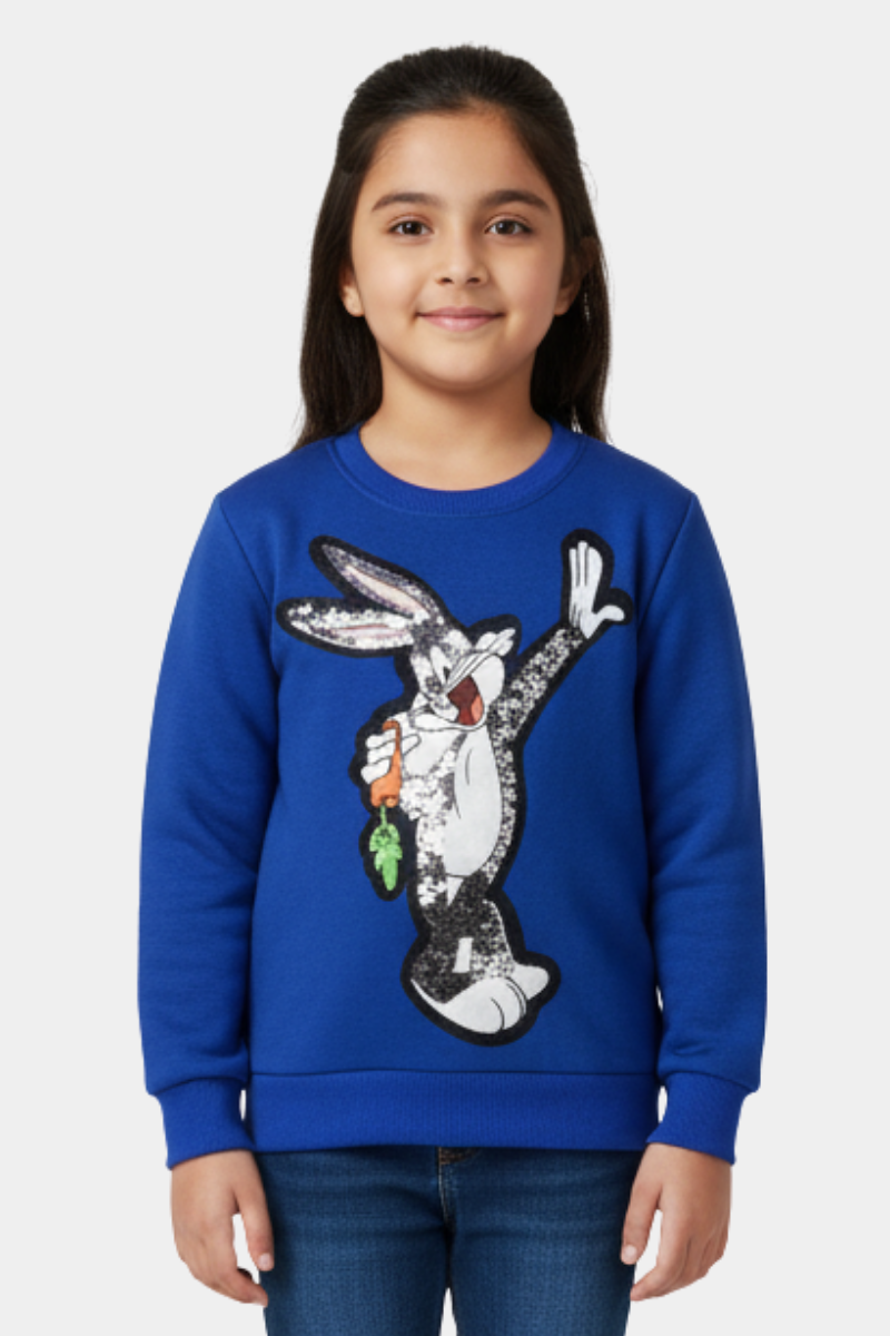 Hop into Style! Bugs Bunny Sequin Sweatshirt