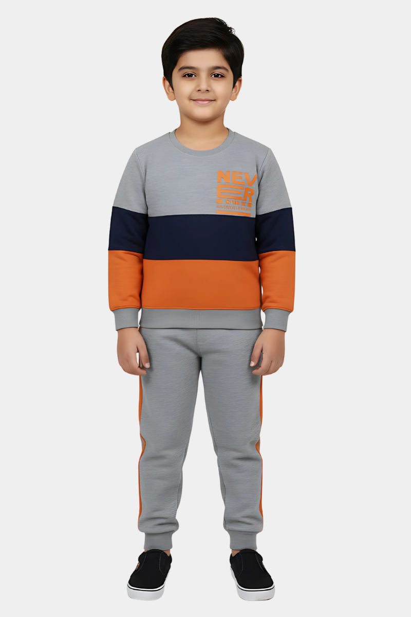 Bold Block Stripe Kids' Sweatshirt and Joggers Set