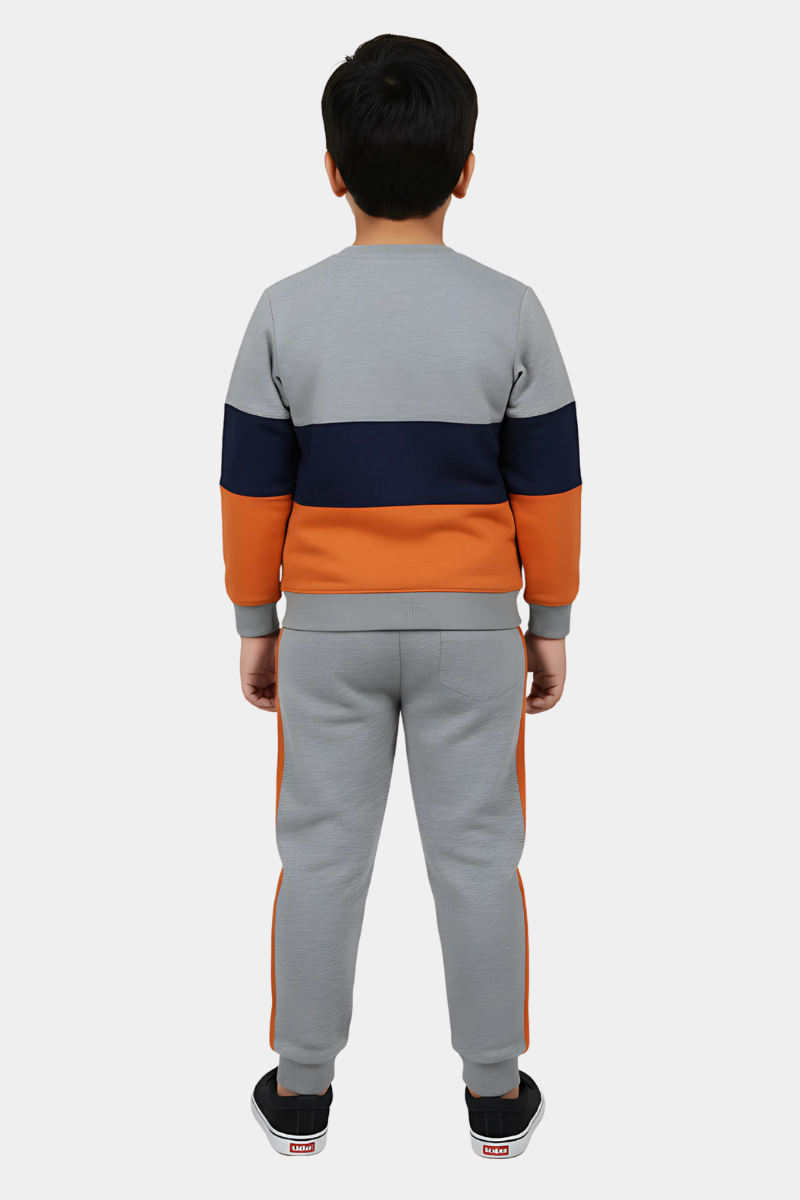 Bold Block Stripe Kids' Sweatshirt and Joggers Set