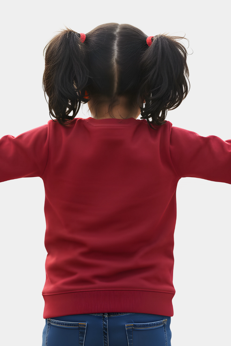 Live Your Dream! Kids' Bold Red Graphic Sweatshirt