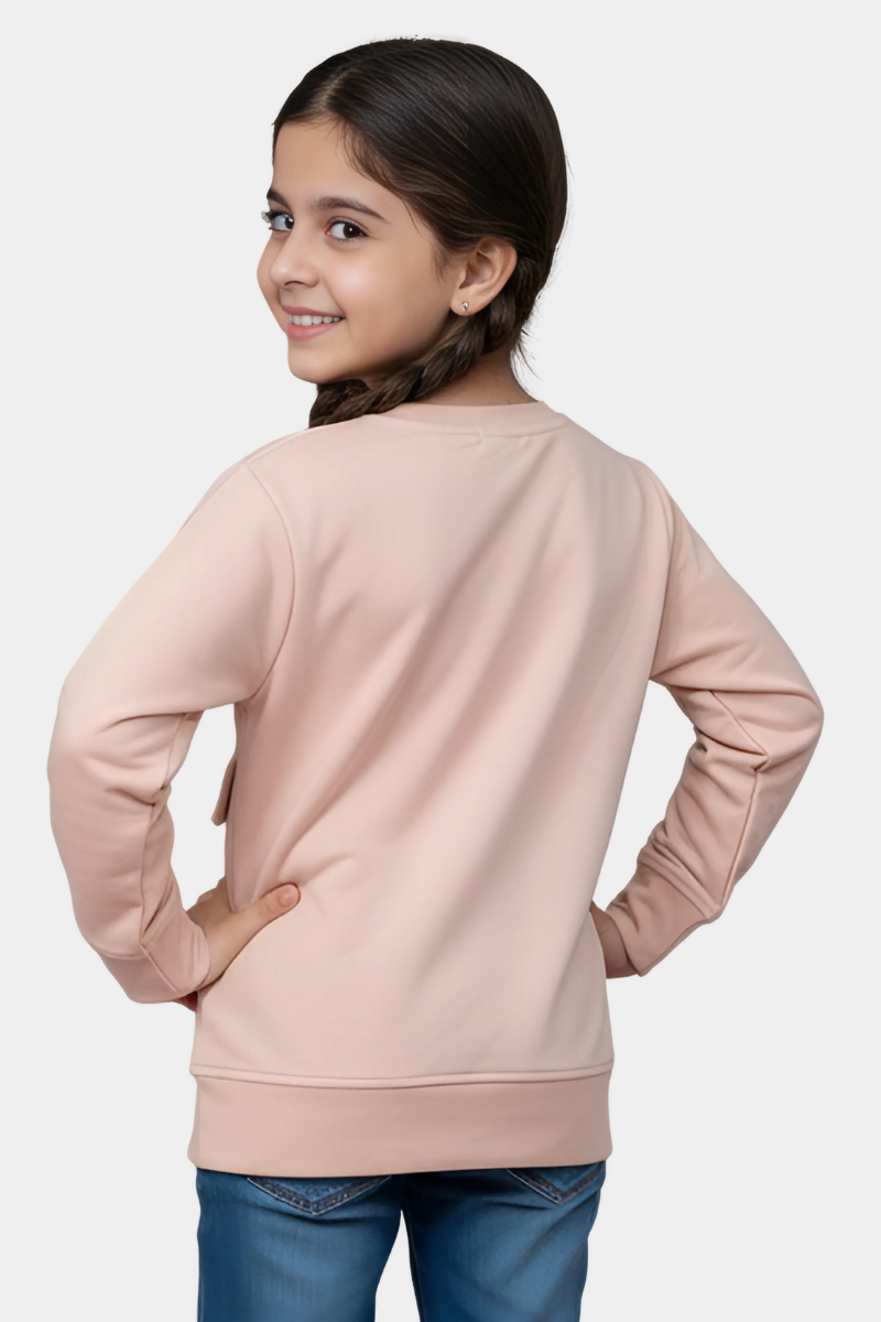 Pink Panther Kids' Blush Sweatshirt with Chest Pocket