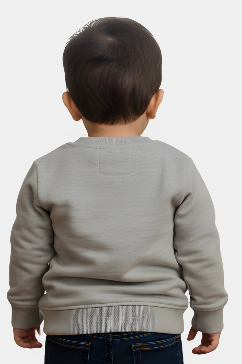 Baby/Toddler Airplane Print Grey Sweatshirt | Little Pilot Top