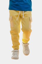Kids' Sunny Yellow Cargo Joggers | Trendy & Comfortable Pants