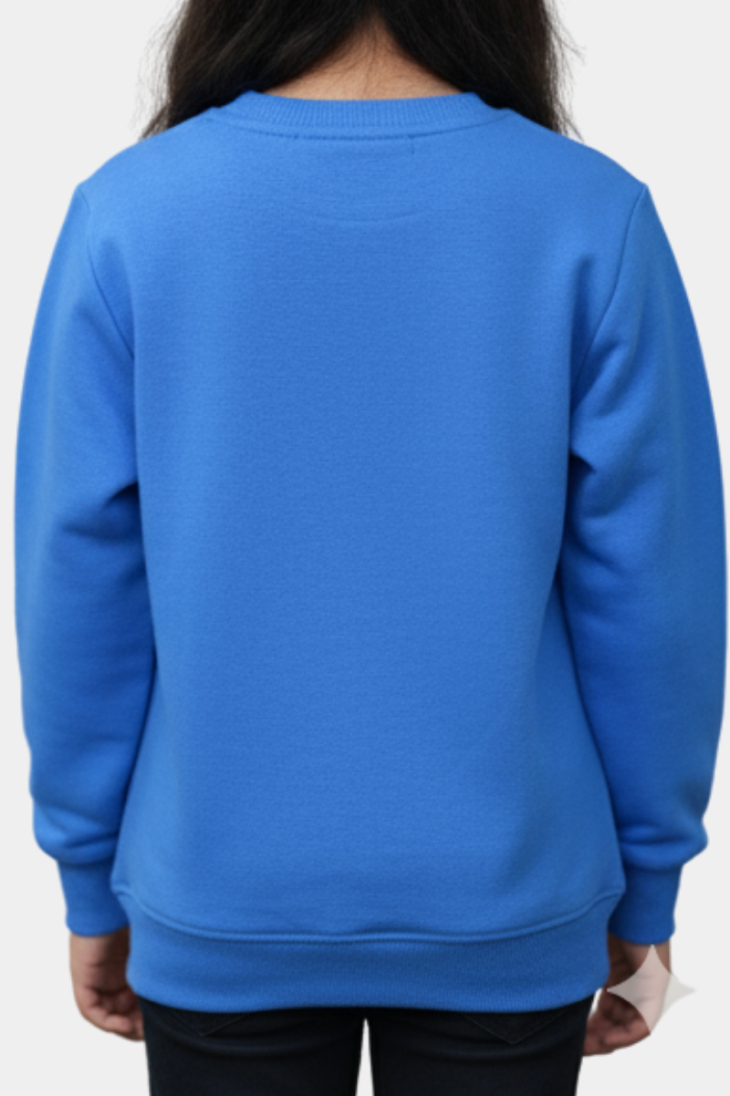 "Born to be Adorable" Kids' Bright Blue Sweatshirt