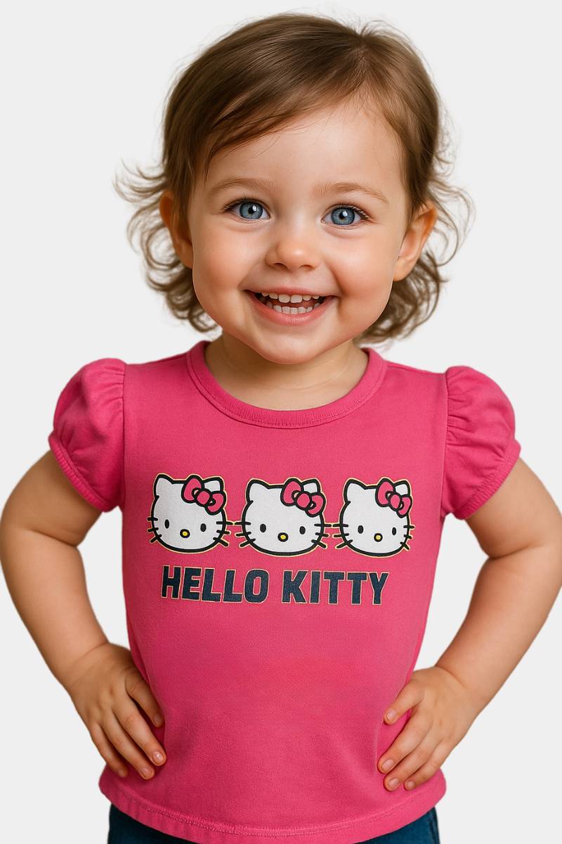 Hello Kitty Toddler Girls' Graphic T-Shirt Adorable & Comfy - Hot Pink