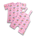 As Fresh as a Daisy – Cute Pink Dungaree Set for Girls